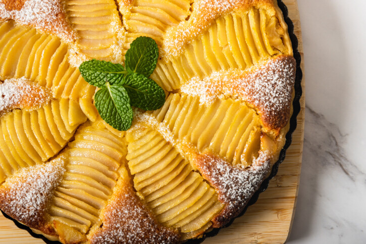 Clark Ferrea Albariño-Poached Pear Tart